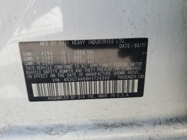 2017 SUBARU IMPREZA - 4S3GTAA68H1724300