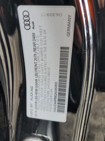 2016 AUDI S5 PREMIUM - WAUC4AFR8GA045959