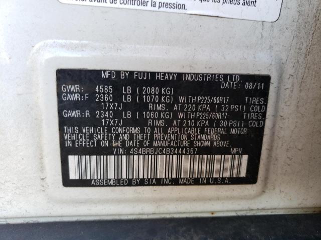 4S4BRBJC4B3444367 Subaru Outback 2.5i Limited