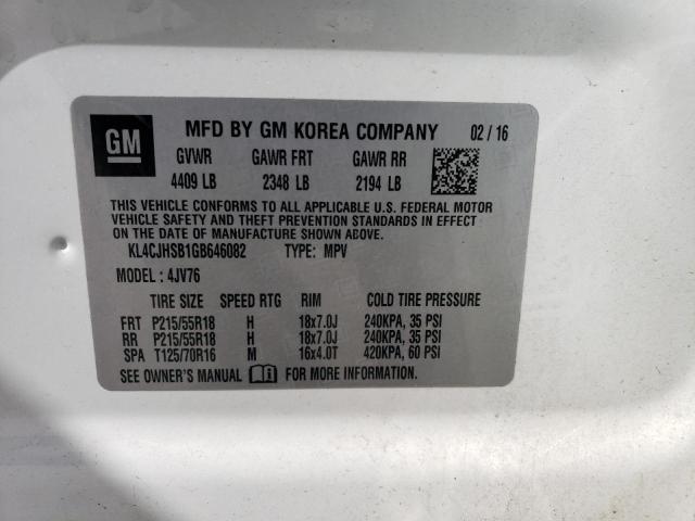 KL4CJHSB1GB646082 | 2016 BUICK ENCORE PRE