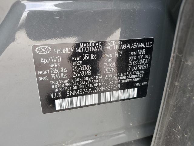 2021 HYUNDAI SANTA FE S - 5NMS24AJ2MH357378