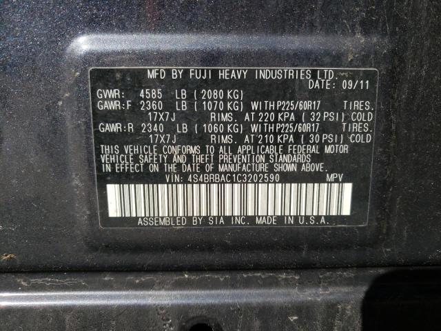 4S4BRBAC1C3202590 Subaru Outback 2.5i
