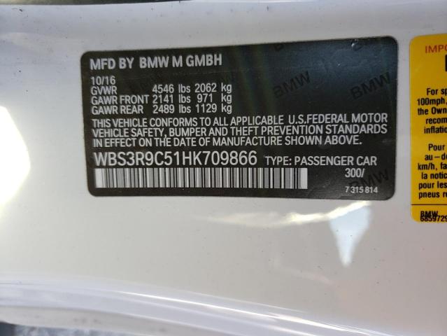 2017 BMW M4 - WBS3R9C51HK709866