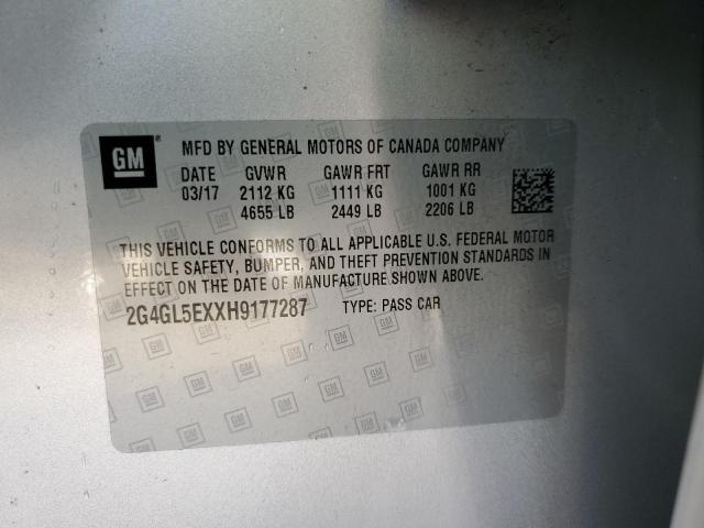 2017 BUICK REGAL SPOR - 2G4GL5EXXH9177287