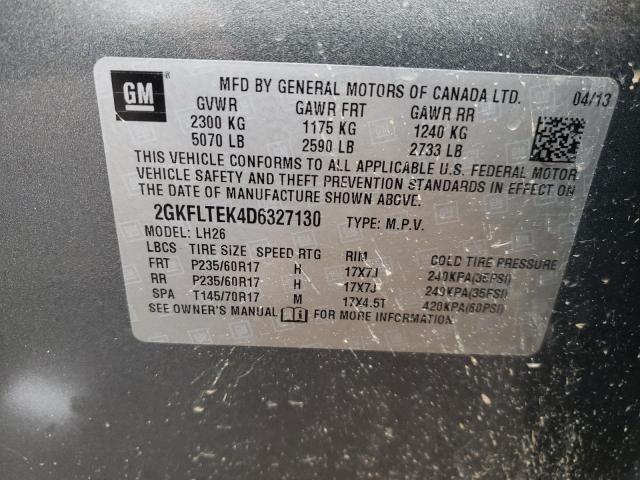 2GKFLTEK4D6327130 GMC Terrain Sle