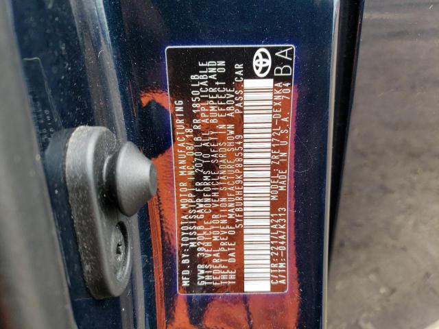 2019 TOYOTA COROLLA L - 5YFBURHE9KP885549