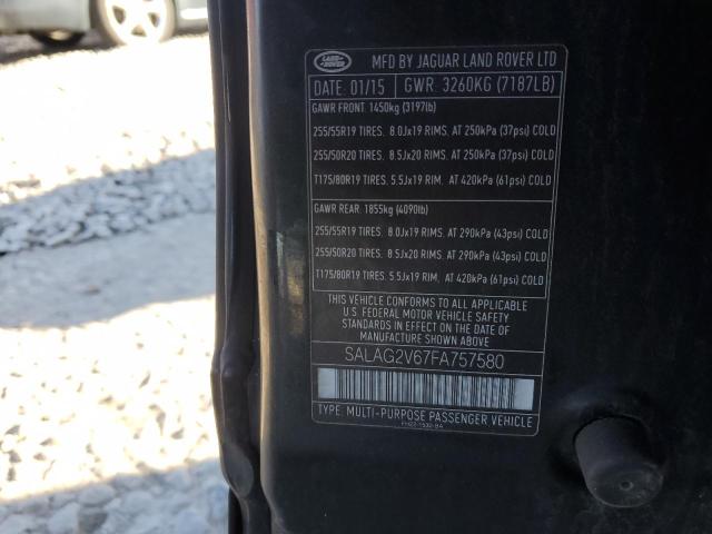 SALAG2V67FA757580 Land Rover LR4