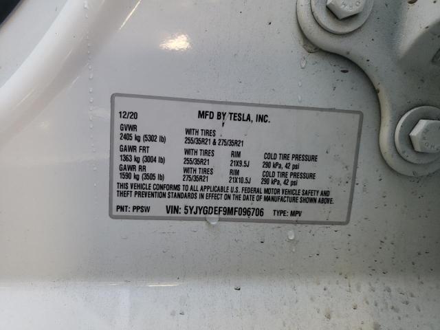 5YJYGDEF9MF096706 Tesla Model Y