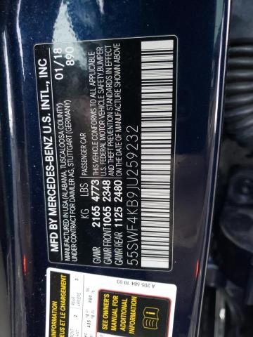 55SWF4KB9JU259232 Mercedes-Benz C 300 4matic
