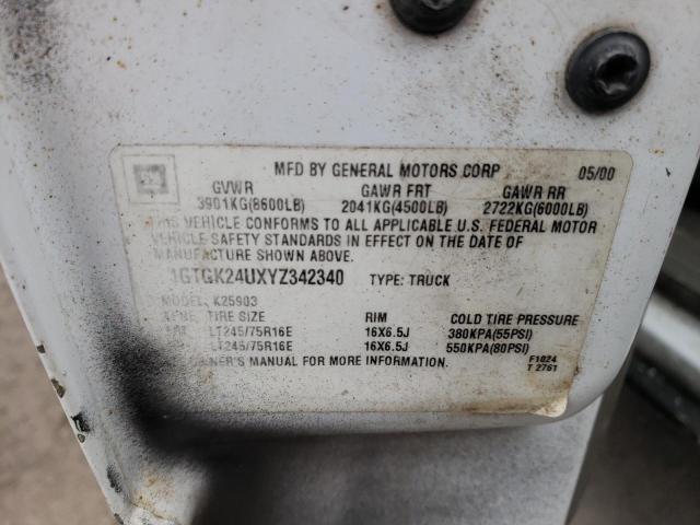 1GTGK24UXYZ342340 GMC New Sierra K2500