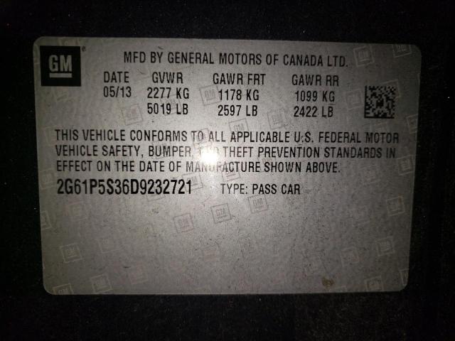 2G61P5S36D9232721 Cadillac XTS