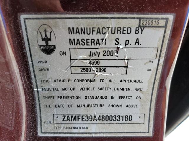 ZAMFE39A480033180 Maserati Quattroporte M139