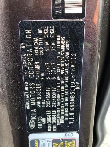 2016 KIA SEDONA LX - KNDMB5C19G6168112
