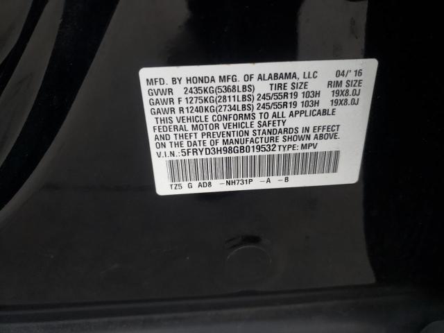 2016 ACURA MDX ADVANC - 5FRYD3H98GB019532