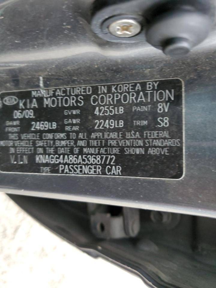 KNAGG4A86A5368772 2010 Kia Optima Lx