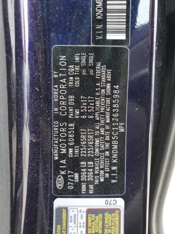 KNDMB5C11J6385984 KIA SEDONA LX