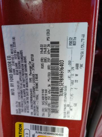 3LN6L5E98HR606403 Lincoln MKZ