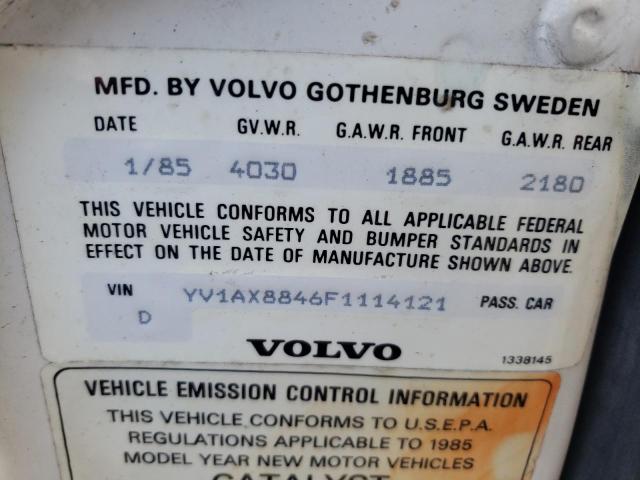 YV1AX8846F1114121 Volvo 244
