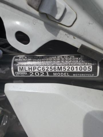 2021 HONDA CBR500 RA MLHPC6256M5201005