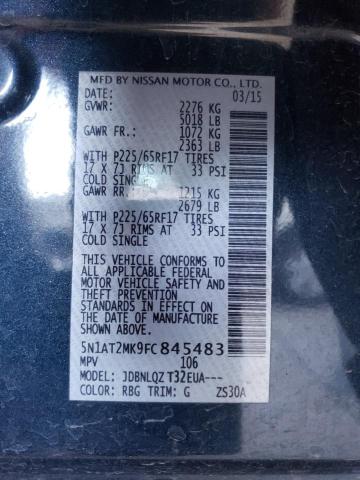 5N1AT2MK9FC845483 Nissan ROGUE S