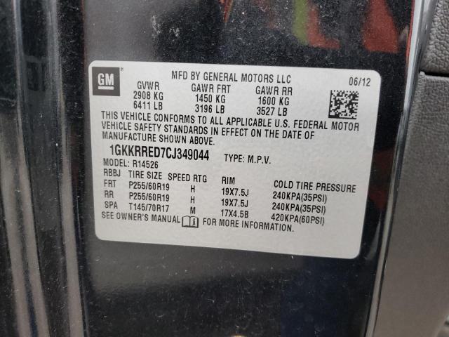 1GKKRRED7CJ349044 GMC Acadia Slt-1