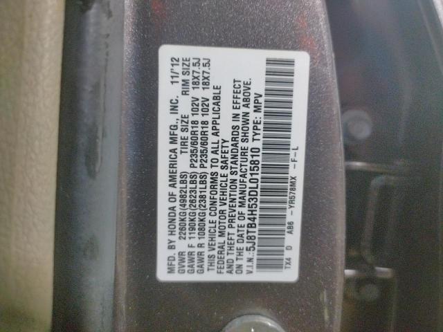 5J8TB4H53DL015810 Acura RDX