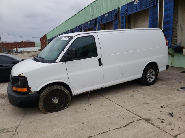 Salvage trucks for sale at Columbus, OH auction: 2012 Chevrolet Express G1500