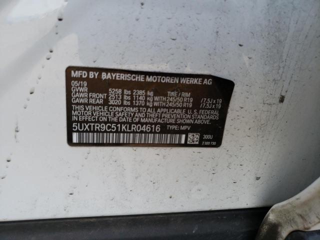 5UXTR9C51KLR04616 BMW X3 Xdrive30i