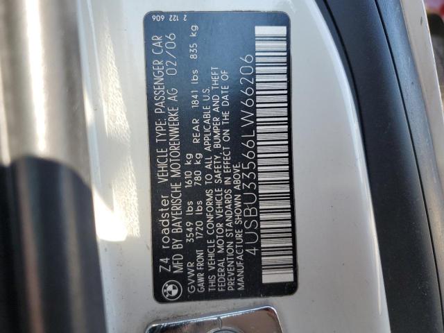 4USBU33566LW66206 BMW Z4 3.0