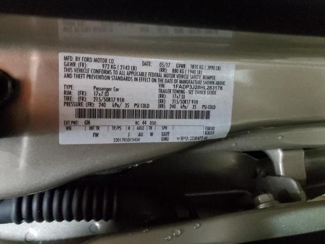 2017 FORD FOCUS TITA - 1FADP3J28HL283178