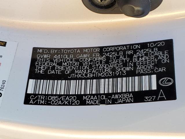 2021 LEXUS UX 200 - JTHX3JBH1M2031913