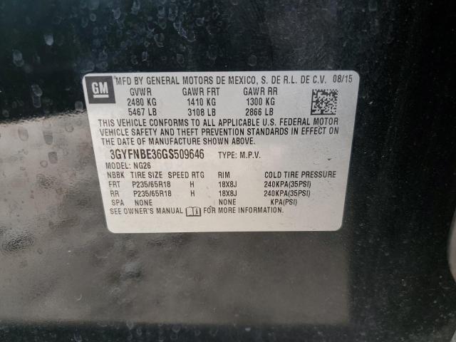 2016 CADILLAC SRX LUXURY - 3GYFNBE36GS509646