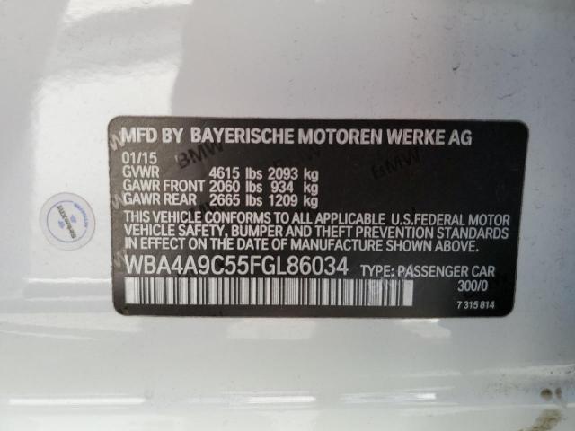 2015 BMW 428 I GRAN - WBA4A9C55FGL86034