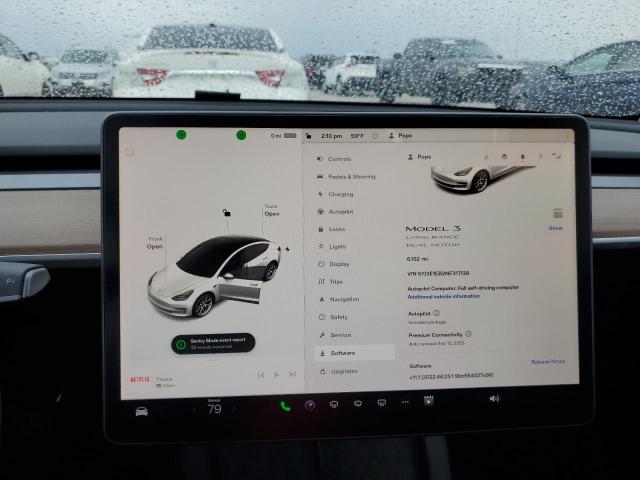 5YJ3E1EB2NF317138 Tesla MODEL 3