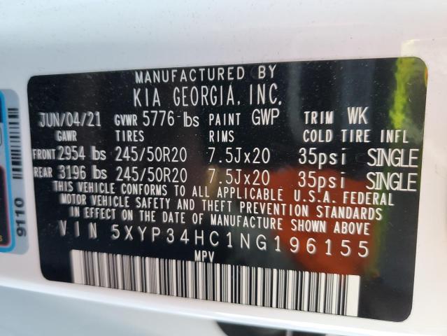 5XYP34HC1NG196155 KIA Telluride Ex