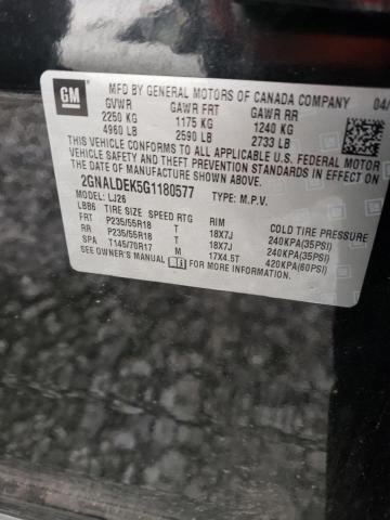 2016 CHEVROLET EQUINOX LT 2GNALDEK5G1180577