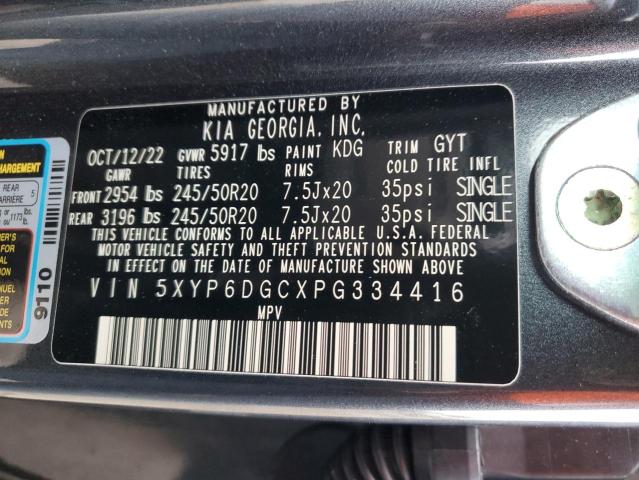 5XYP6DGCXPG334416 KIA Telluride S