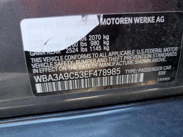 WBA3A9C53EF478985 BMW 335 I