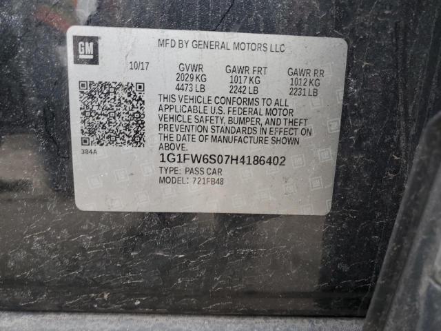 2017 CHEVROLET BOLT EV LT - 1G1FW6S07H4186402