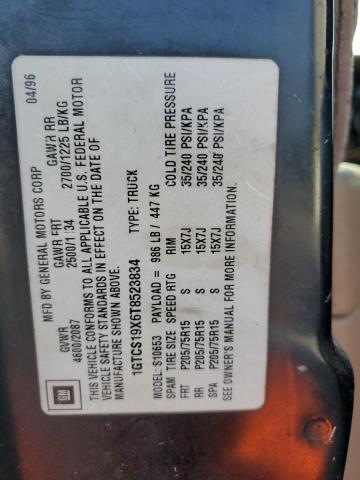 1GTCS19X6T8523834 GMC Sonoma