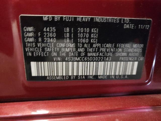 4S3BMCC65D3022143 Subaru Legacy 2.5i Premium