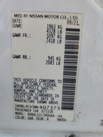 1N4BL4CV5MN407373 Nissan ALTIMA SR