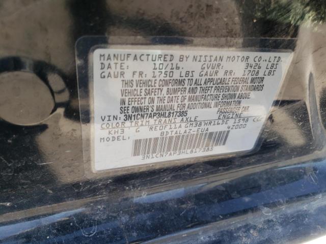 3N1CN7AP3HL817385 Nissan VERSA S