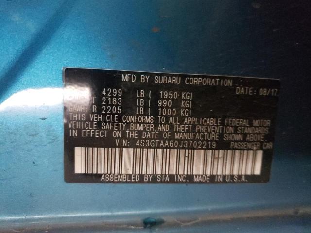 4S3GTAA60J3702219 Subaru Impreza
