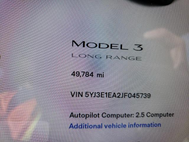 5YJ3E1EA2JF045739 Tesla MODEL 3