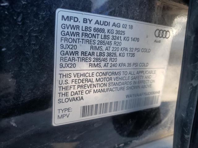 2018 AUDI Q7 PRESTIG - WA1VAAF70JD030648