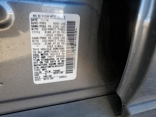 JN8AT2MTXLW032357 Nissan ROGUE S