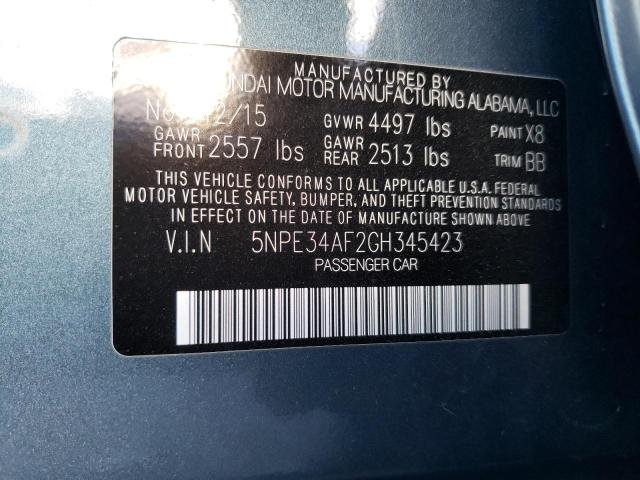 2016 HYUNDAI SONATA SPO 5NPE34AF2GH345423