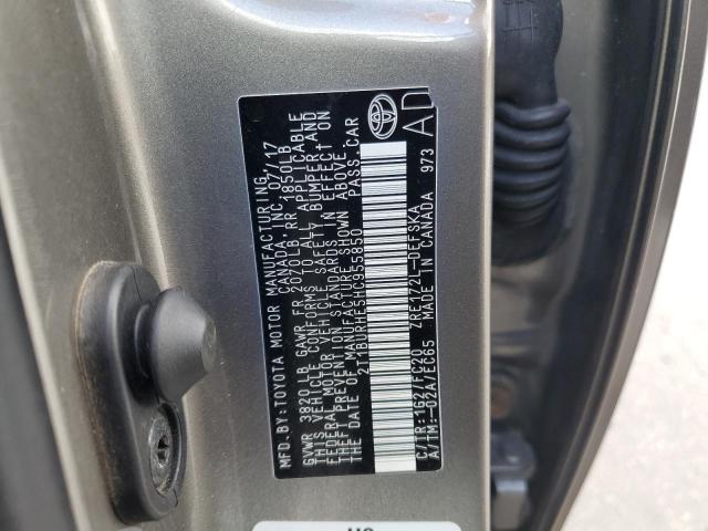 2017 TOYOTA COROLLA L 2T1BURHE5HC955850