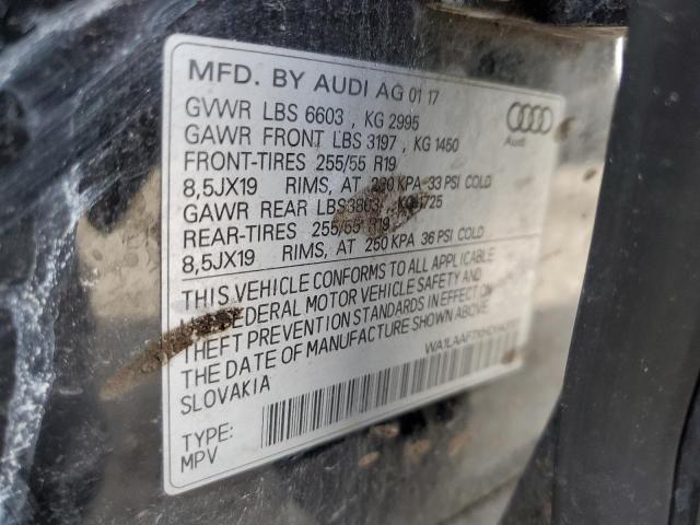 2017 AUDI Q7 PREMIUM WA1LAAF7XHD043117